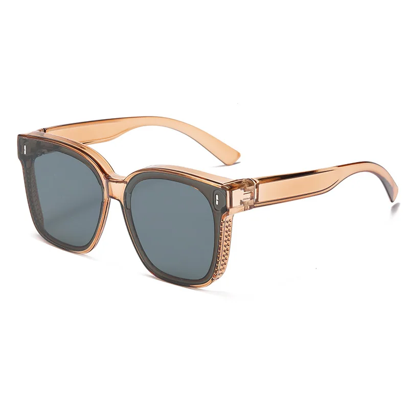 Fashion Square Polarized Sunglasses Cover Over Myopia Prescription Glasses Portable Men Women Vintage Fishing Driving Eyewear - Image 3