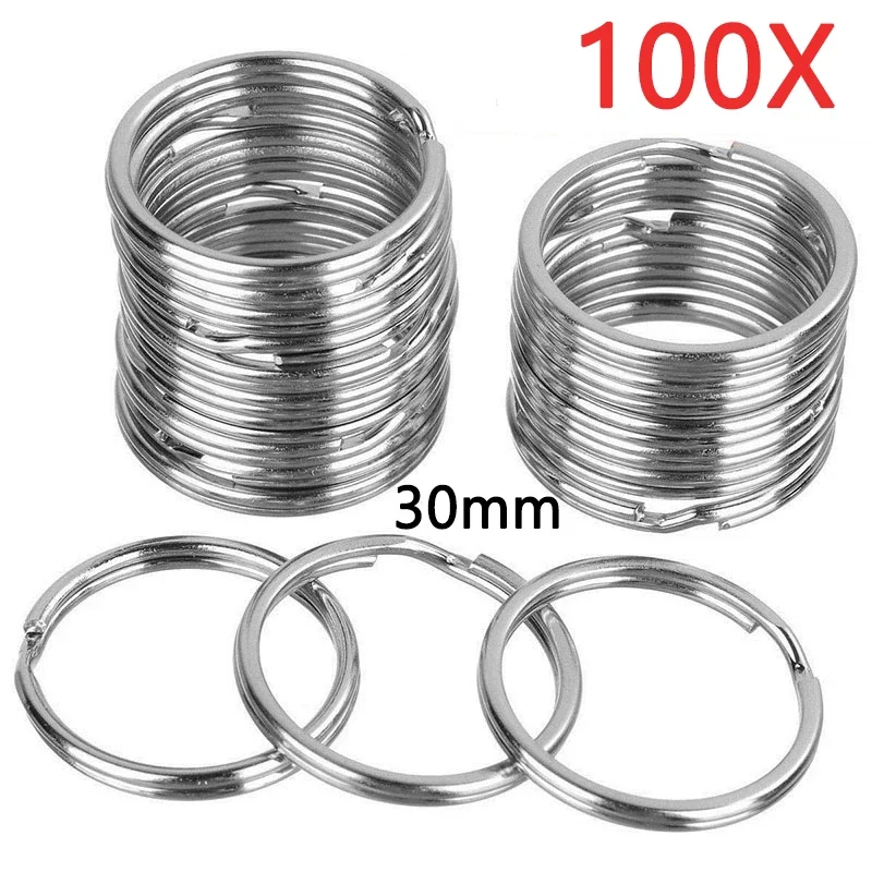 30mm/25mm/20mm Metal Key Rings Keychain Sets Keyfob Anti-rust KeyRings Key Chains Car Key Pendant Split - Image 17