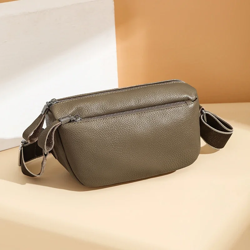 High Quality Cow Leather Handbag Multilayer Women Bag Luxury Genuine Leather Shoulder Crossbody Bag Female New Ladies Tote Sac - Image 9