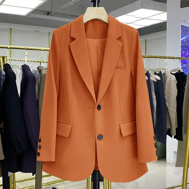 2024 New Red Suit Coat Women's Korean Style Loose Single Breasted Blazers Office Female Temperament Blazers Jacket Outwear Tops - Image 24