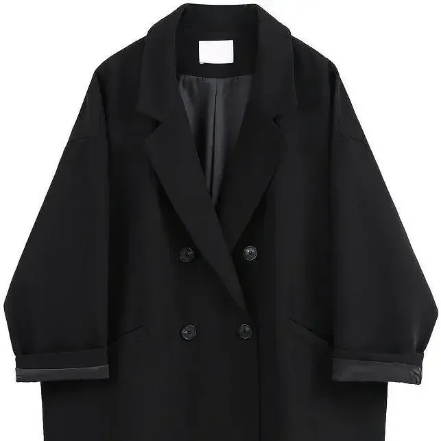 Women Blazer Spring and Autumn 2024 New Fashion Korean Vintage Suit Jacket Female Oversized Blazers - Image 7