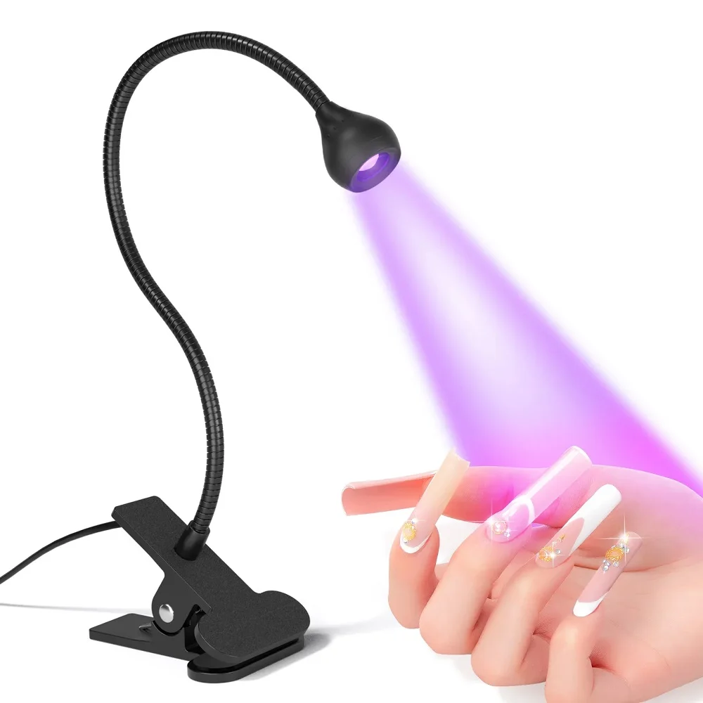 Nail Dryer Light UV Nail lamp 395nm Wavelength Clip-on Desk Mini USB For Gel Nails ongle Manicure Salon Tools - Image 6