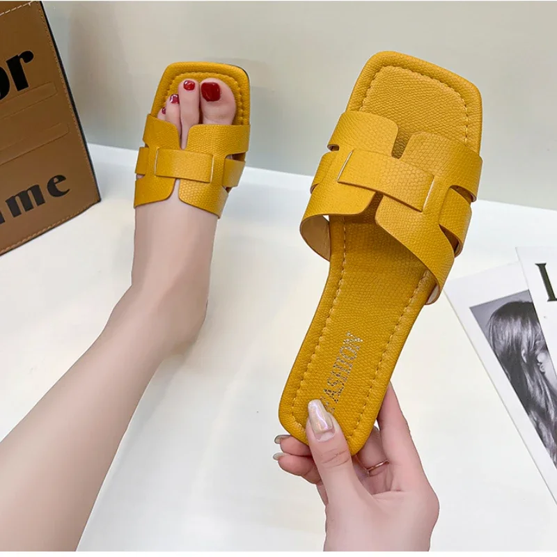 Summer Slipper Women Shoes Ladies High Quality Slides Sandals Womens Shoes New Fashion Design Beach Flat Shoes Female Slippers - Image 2