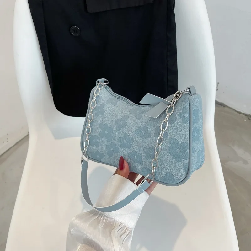 Fashion Felt Shoulder Bags for Women Small Casual Underarm Bag Female Hand Crossbody Bags for Women - Image 7