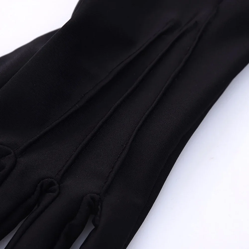 1pair Women White Formal Gloves Guard Santa Men Inspection Non-Slip Short Full Finger Driving Gloves - Image 6