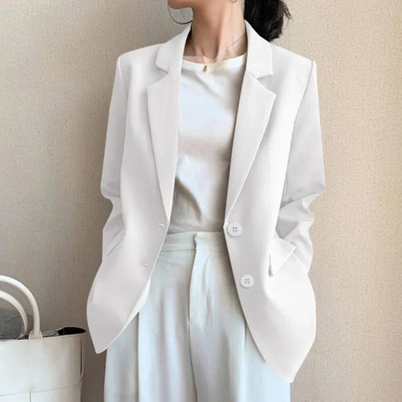I DO: 01-05 00:14:45 Women Jacket New in Korean Fashion Small Suit Top Brown Suit Coat Clothes Loose Straight Temperament Slim B - Image 2