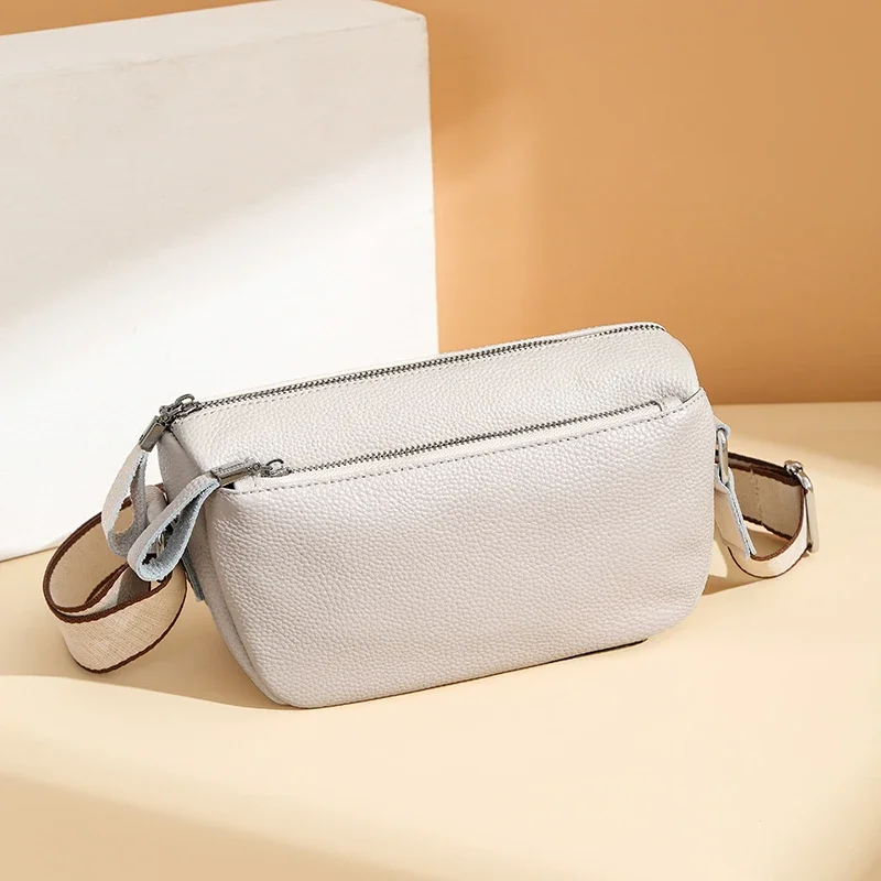 High Quality Cow Leather Handbag Multilayer Women Bag Luxury Genuine Leather Shoulder Crossbody Bag Female New Ladies Tote Sac - Image 10