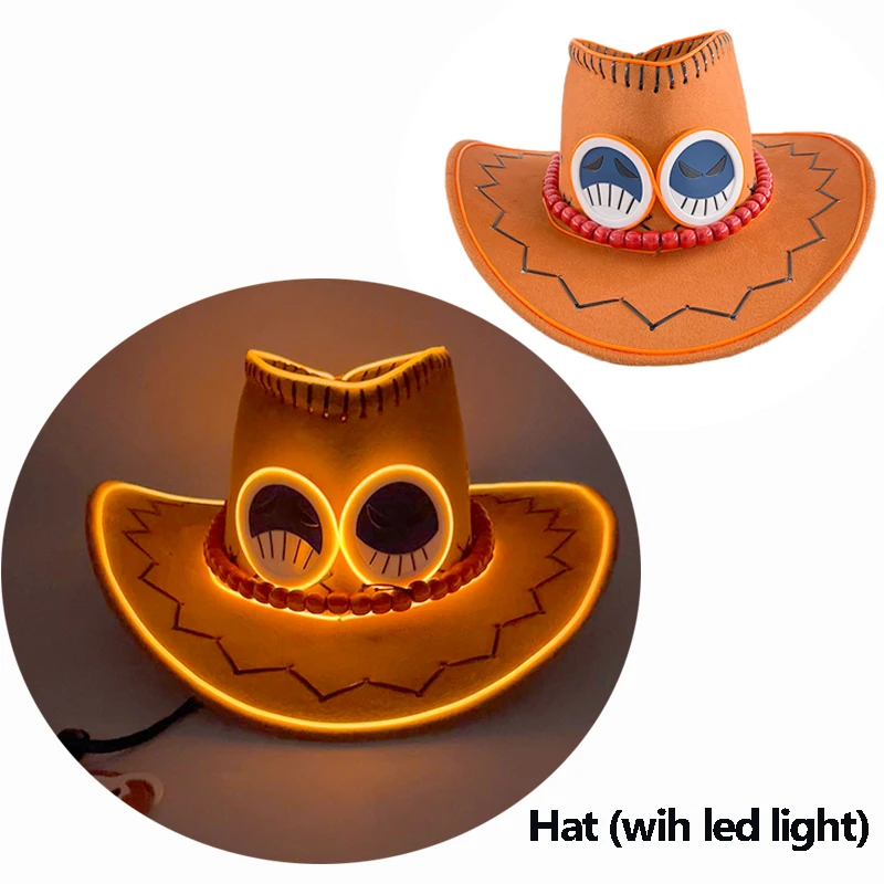 New Arrival Pearlescent Cowboy Hat Dance Costume Decorate Glowing Cowgirl Cap Glowing For Neon NightClub - Image 14
