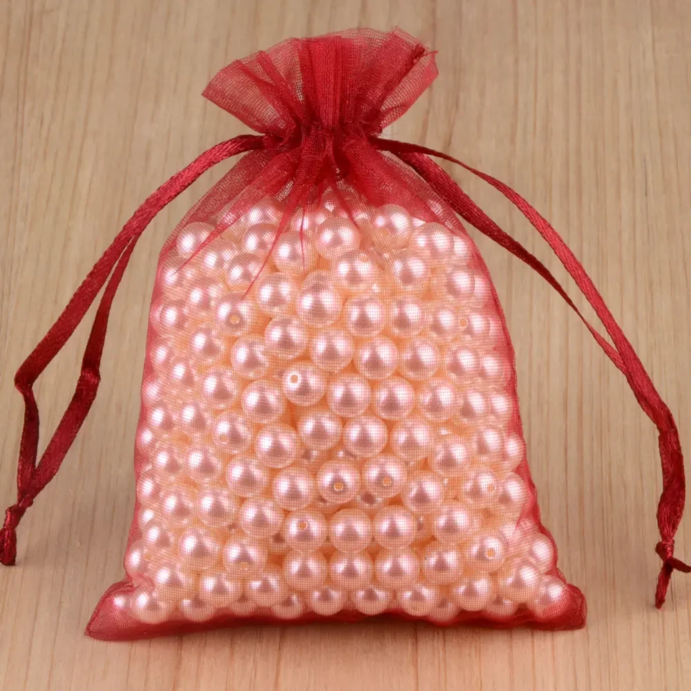 50pcs 24 Colors Jewelry Bag 5*7 7*9 9*12 10*15cm Wedding Gift Organza bag Jewelry Packaging Display & Jewelry Pouches - Image 9