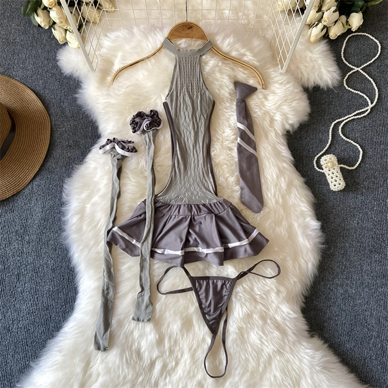 Women' Sexy Lace Camisole Slim Solid Color Sleeveless Bodysuit Erotic Lingerie V-Neck Ultra-Thin Pajamas Hollow Sheer Playsuit - Image 48