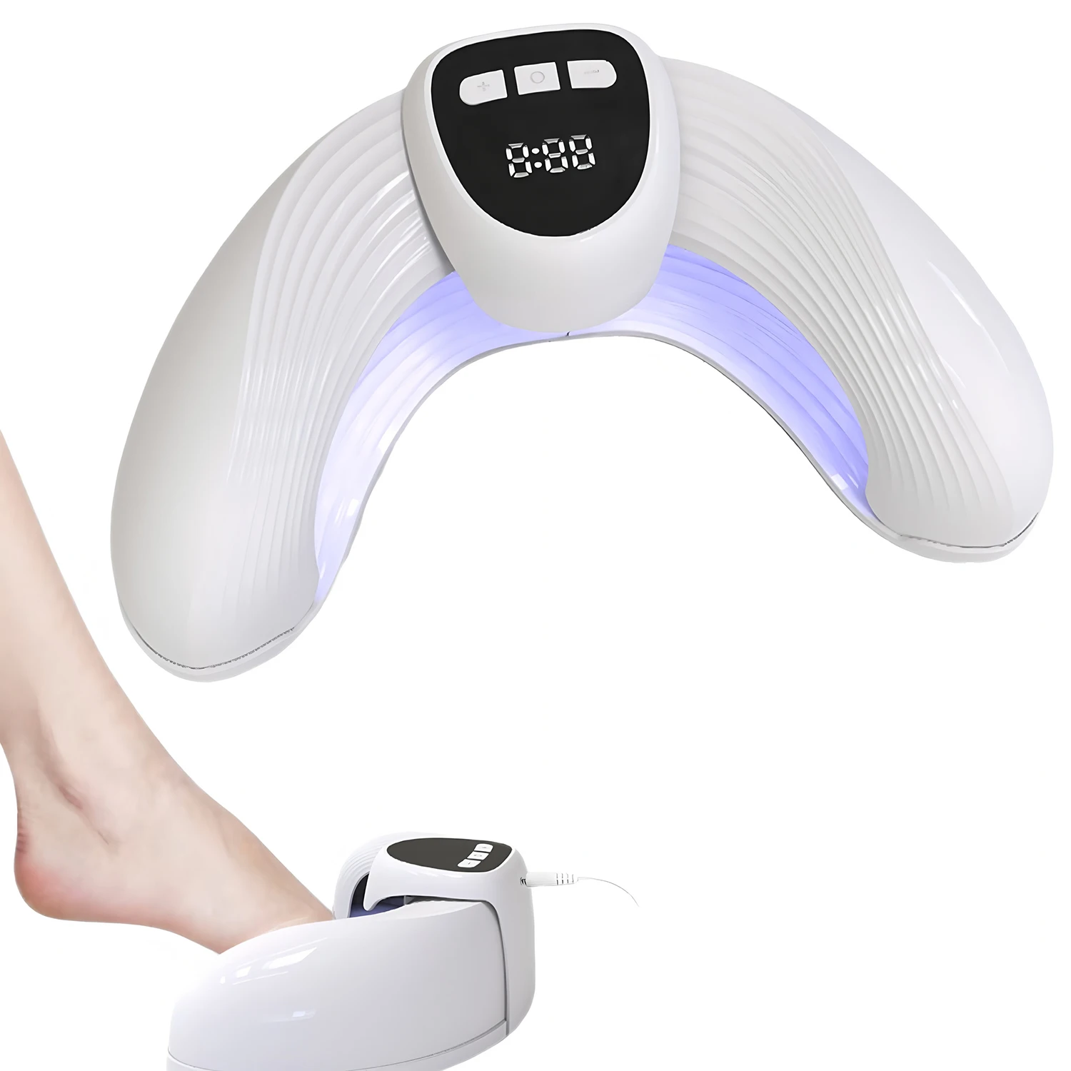 Nail phototherapy lamp rapid repair of onychomycosis foot care to eliminate nail fungus nail lamp LED display - Image 6