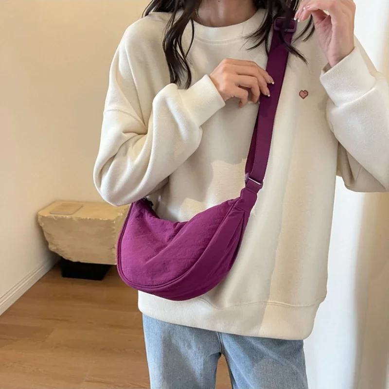 New Color Women's Nylon Shoulder Bag Casual Sports Female Hobos Crossbody Bags Fashion Large Female Fanny Pack Purse Handbags - Image 2