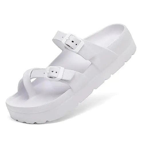Evshine Fashion Eva Clogs Slippers With Arch Support Adjustable Light Thick Soles Beach Shoes Summer Platform Sandals For Women - Image 10