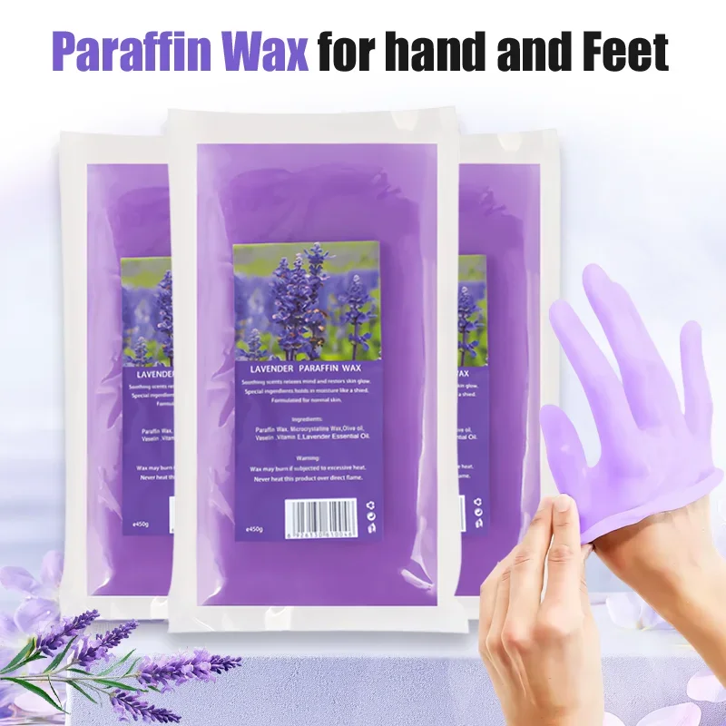 3/1Pcs Care Paraffin 200g/450g Moisturizing Hands and Feet Mask Peel Off SPA Restores Gloss Nourishing Hands and Feet - Image 3