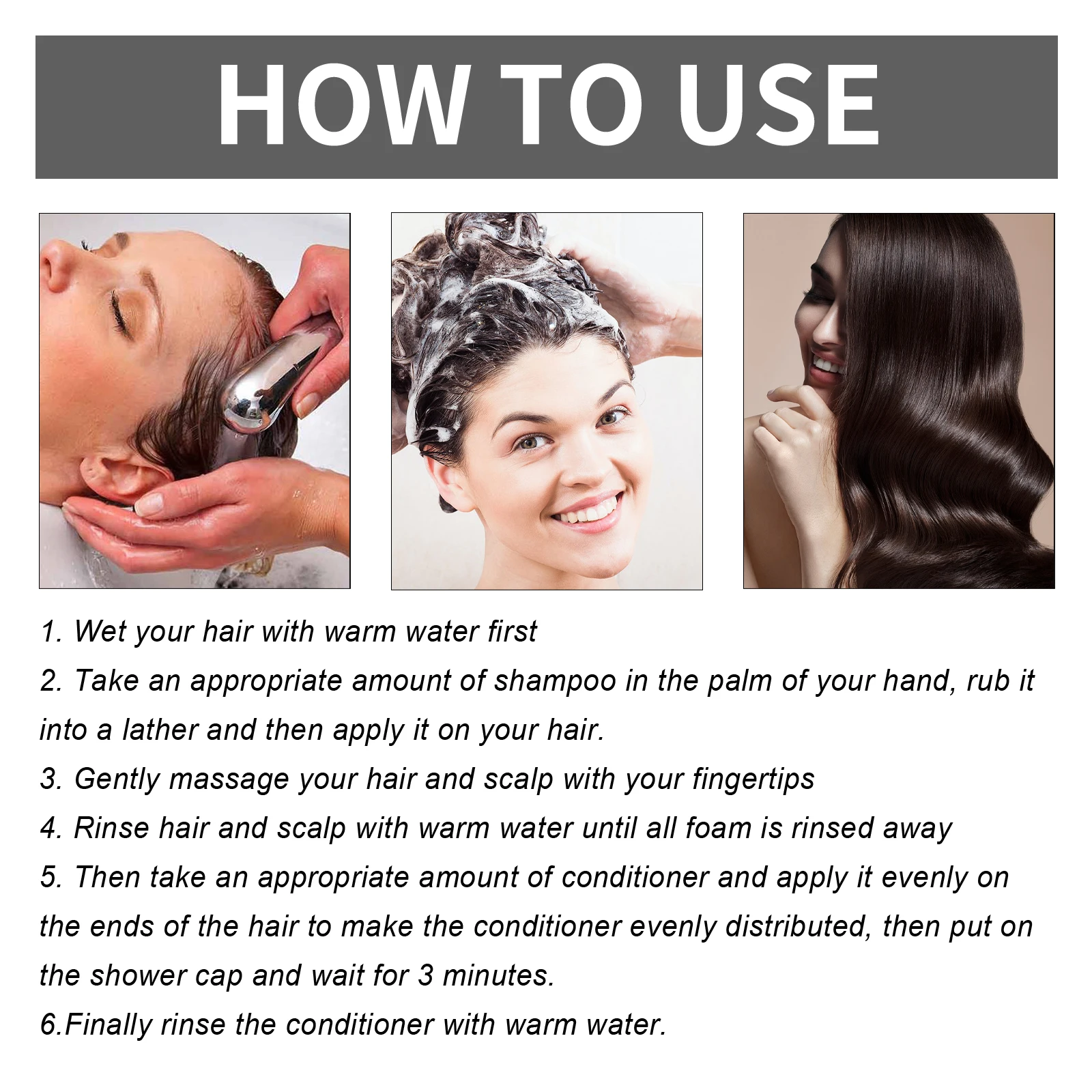 Biotin Rosemary Shampoo Care Set Shampoo Conditioner For All Hair Types Hair Shampoo Paraben Free Healthy Hair Care Gift - Image 6