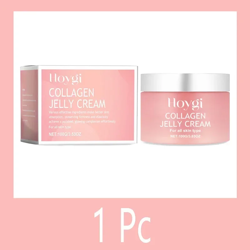 Collagen Jelly Cream Niacinamide Tightening Soothing Moisturizing Anti-Aging Firmness Hydration Skincare 100ml Face Gel - Image 7