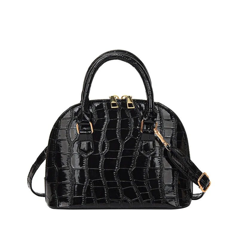 Retro Shoulder Bag Fashion Pu Leather New Women's Bag Waterproof Crocodile Pattern Versatile Crossbody Bag Hand Bags for Women - Image 11