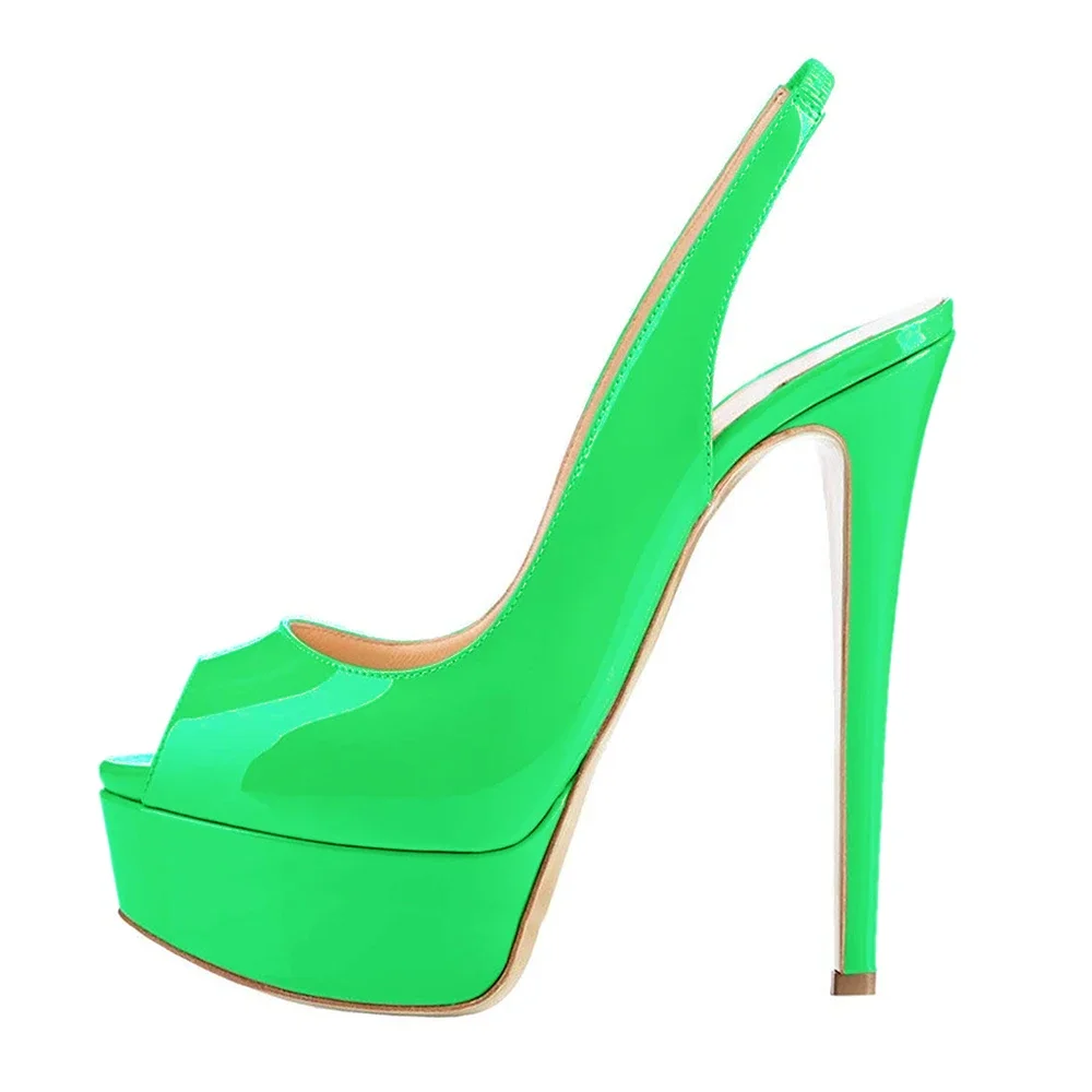 LOSLANDIFEN New 2025 Women Sandals Sexy 14CM Super High Heels Open Toe Platform Sandals Gladiator Party Dress Red Wedding Shoes - Image 16