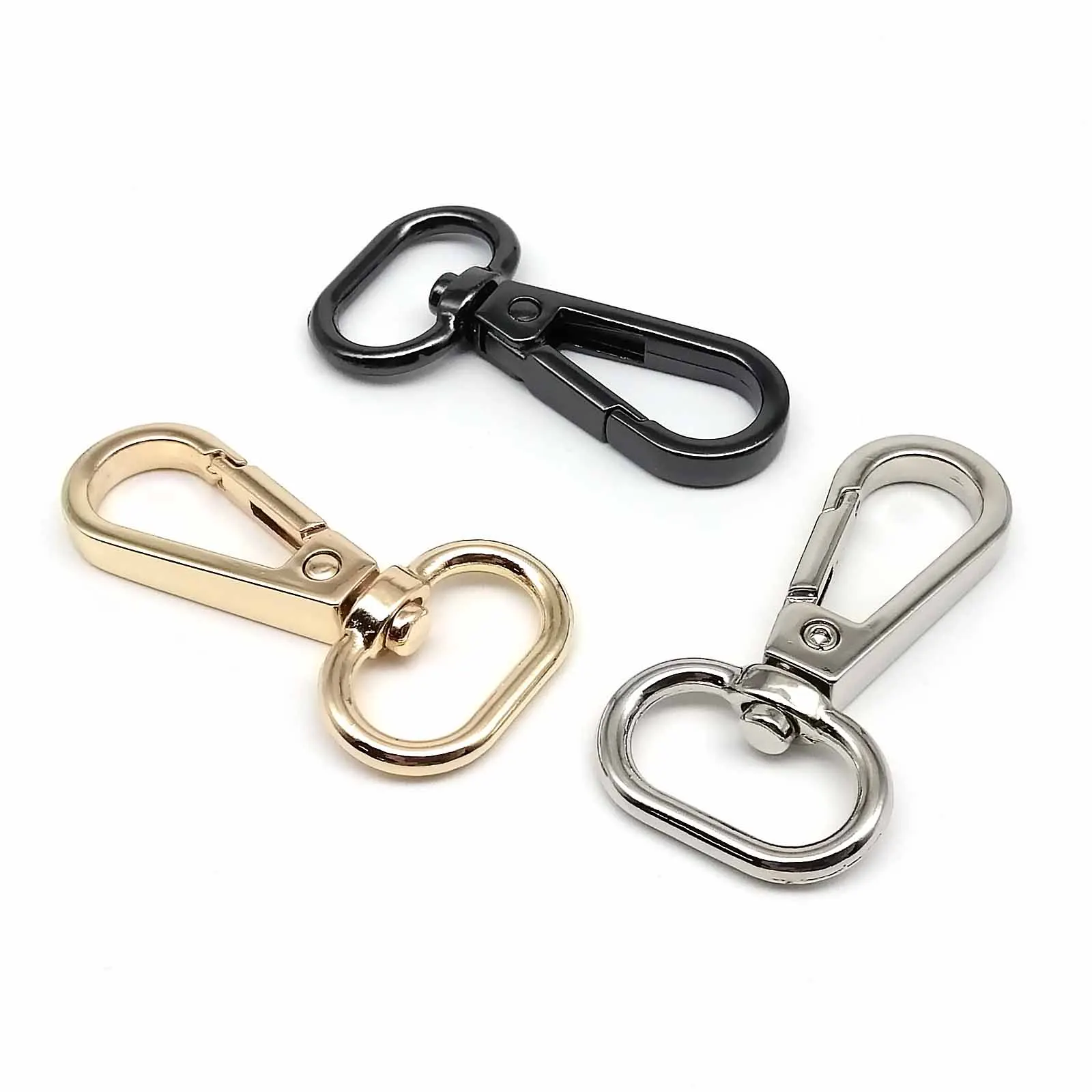 5pcs Swivel Lobster Leather Bag Handbag Purse Shoulder Strap Belt Clasp Clip Trigger Buckle Key Ring Dog Chain Collar Snap Hook - Image 2