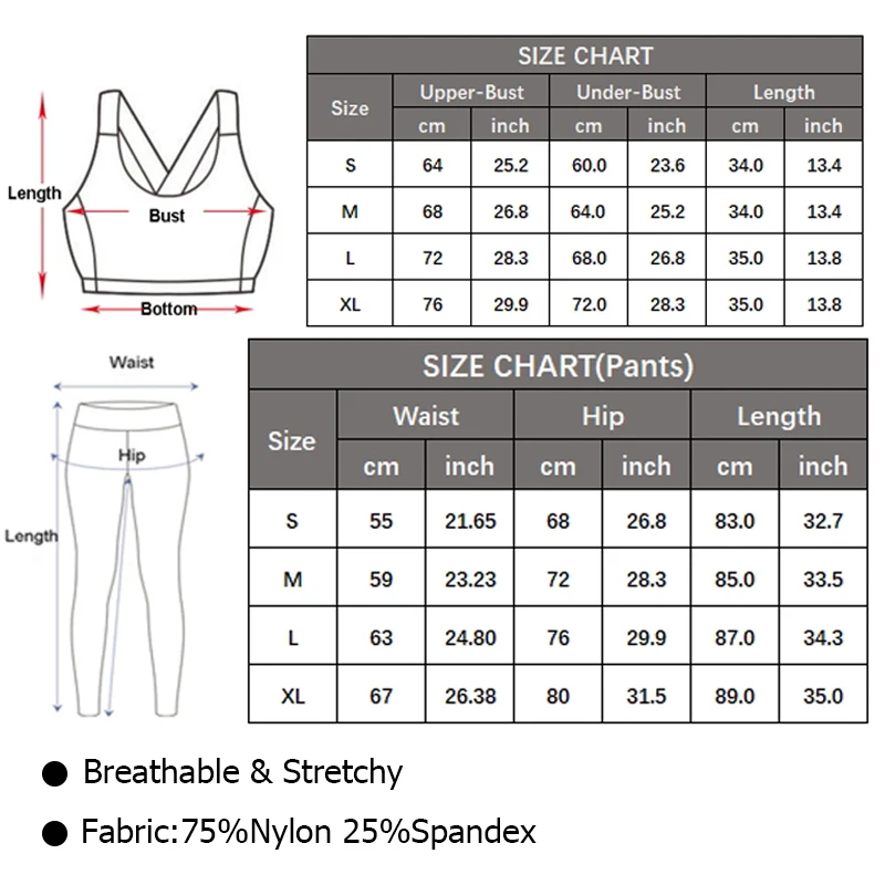 Women Two Pieces Fitness Yoga Set Buttery Soft Running Gym Suit Breathable Quick Dry Sportswear Female Strwetchy Workout Clothes - Image 6
