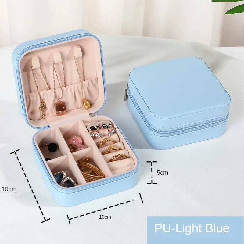 Jewelry Organizer Display Travel Jewelry Case Boxes Portable Jewelry Box Leather Storage Joyeros Organizador De Joyas - Image 13