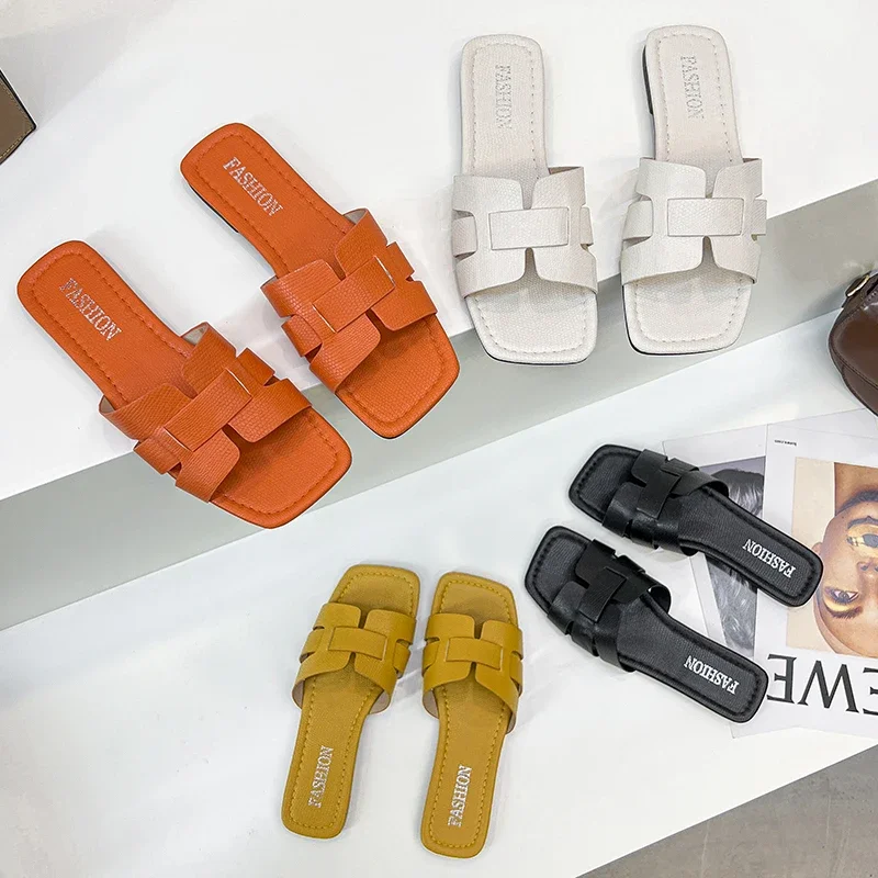 Summer Slipper Women Shoes Ladies High Quality Slides Sandals Womens Shoes New Fashion Design Beach Flat Shoes Female Slippers - Image 6