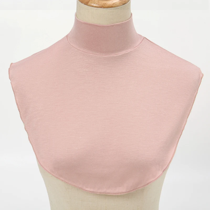 Soft Cotton Modal Fake Collar Neck Cover Ramadan Hijab Cover Headwrap Full Fake Collar High Collars Turtleneck Scarves - Image 9