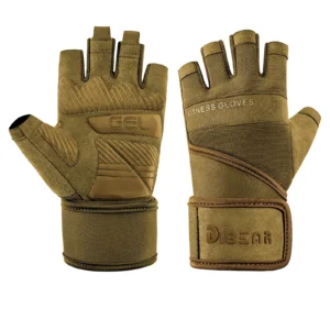 Half Finger Bodybuilding Gym Gloves Weightlifting Dumbbell Training Anti-Slip Fitness Gloves Crossfit Workout Exercise For Man