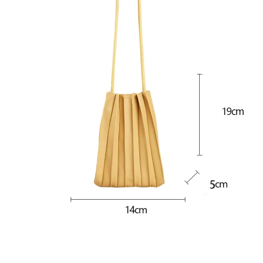 Soft PU Mobile Phone Bag Pure Colors Mini Single Shoulder Bag Durable Crossbody Bag For Women Girls Outdoor Storage Bag 6Colors - Image 6