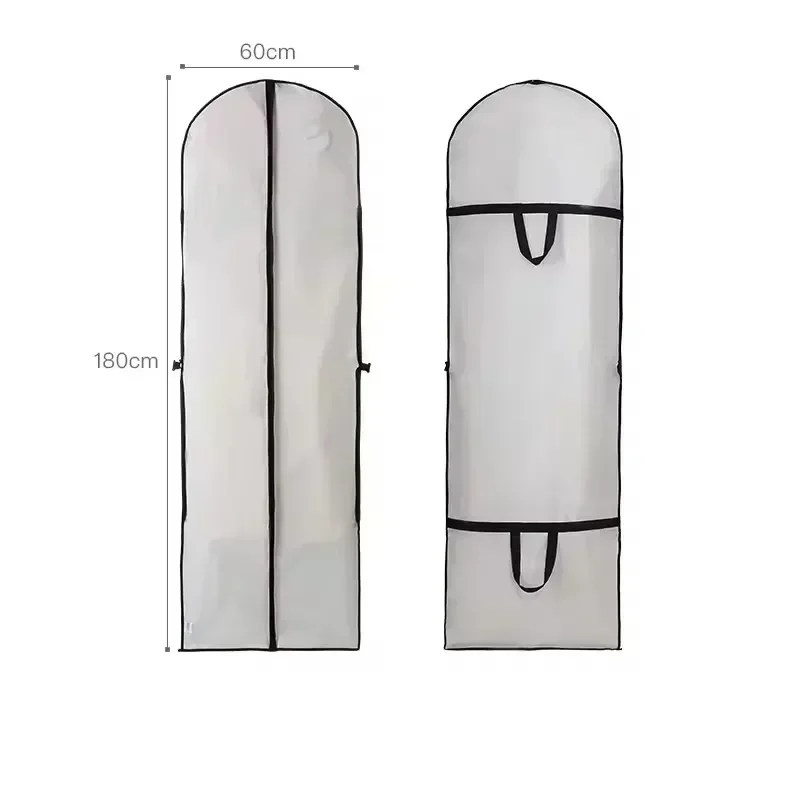 60x180cm Wedding Dress Cover Garment Bags for Dress Jacket Clothes Coat Dustproof Protector Cover Clothes Dust Cover Travel Bag - Image 8