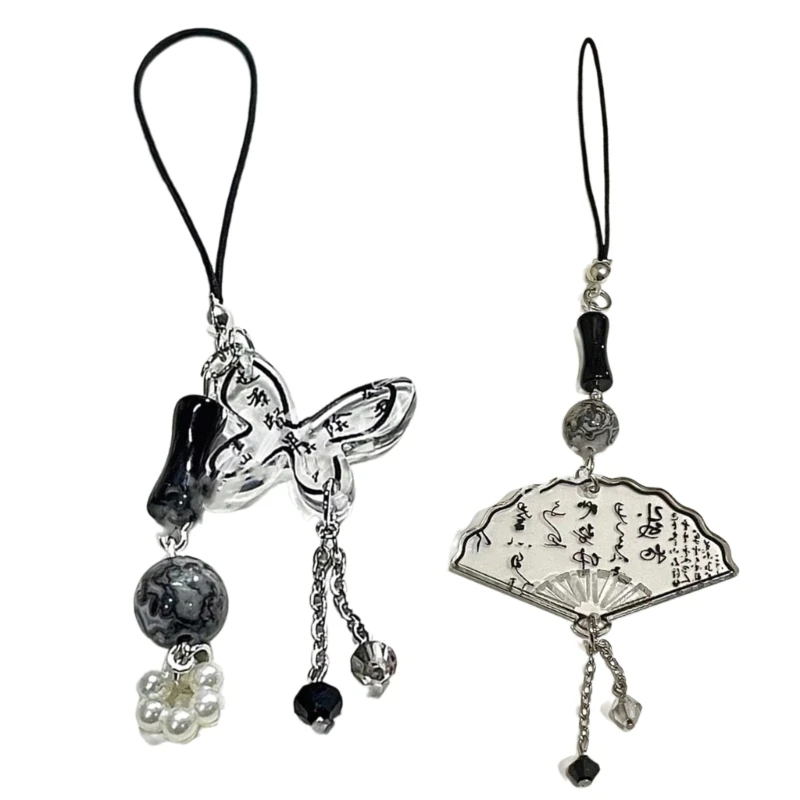 Delicate Anti-lost Lanyard Key Chain Bag Backpack Decoration Unique Multi- Hangings Pendant CellPhone Charm Accessories
