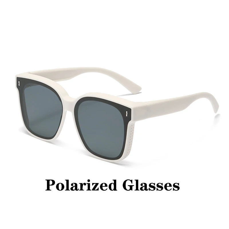 Fashion Square Polarized Sunglasses Cover Over Myopia Prescription Glasses Portable Men Women Vintage Fishing Driving Eyewear - Image 20