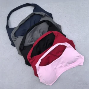 Sports Bra for Women Seamless Halter Neck Strap Bra Sexy Open Back Padded Yoga Top Bra Medium Support Gym Crop Top