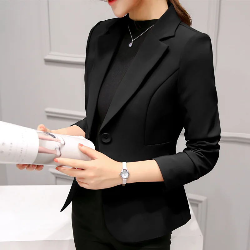 Royal Blue Suit Jacket Women's Stylish Slim Coat New Fall Women Blazer Pink, Red, White, Black Girl Tops Reefer Jackets - Image 10