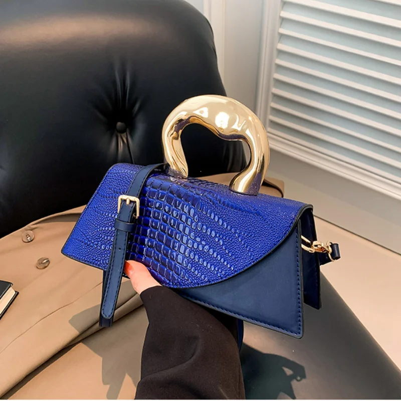 Solid Alligator PU Shoulder and Crossbody Bags Personality Designer Style High Quality Hand Bags for Women 2024 Fashion Hot Sale - Image 2