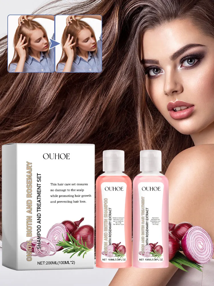 Biotin Rosemary Shampoo Care Set Shampoo Conditioner For All Hair Types Hair Shampoo Paraben Free Healthy Hair Care Gift - Image 2