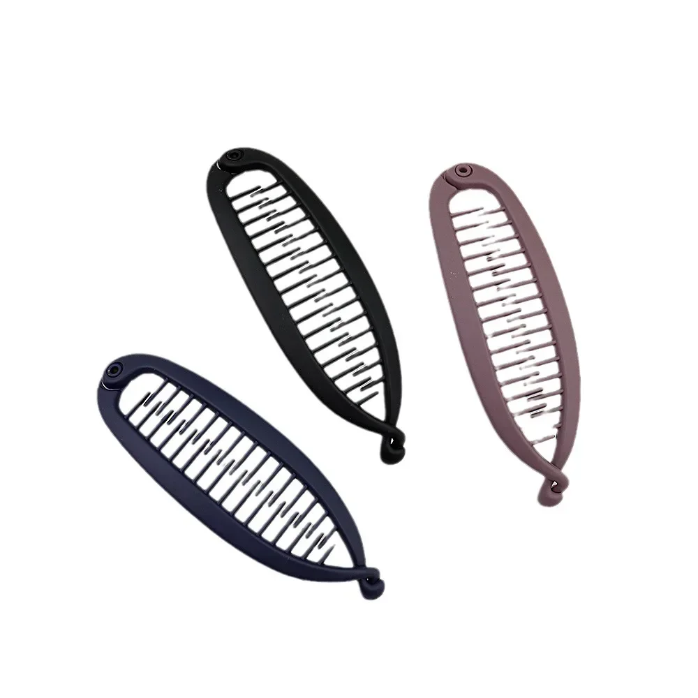 Matte Frosted Ponytail Banana Hair Clip Fish Shaped Hairpin Headband for Women Hair Accessories Twist Clamp Barrettes Headwear - Image 5