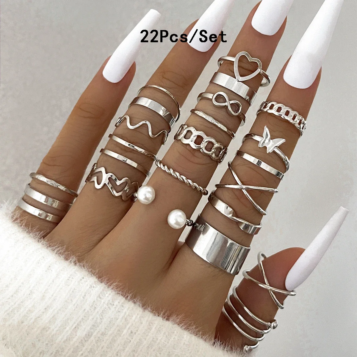30Pcs Bohemian Geometric Knuckle Rings Set For Women Gold Silver Color Finger Ring Girls Fashion Party Jewelry Accessories - Image 7