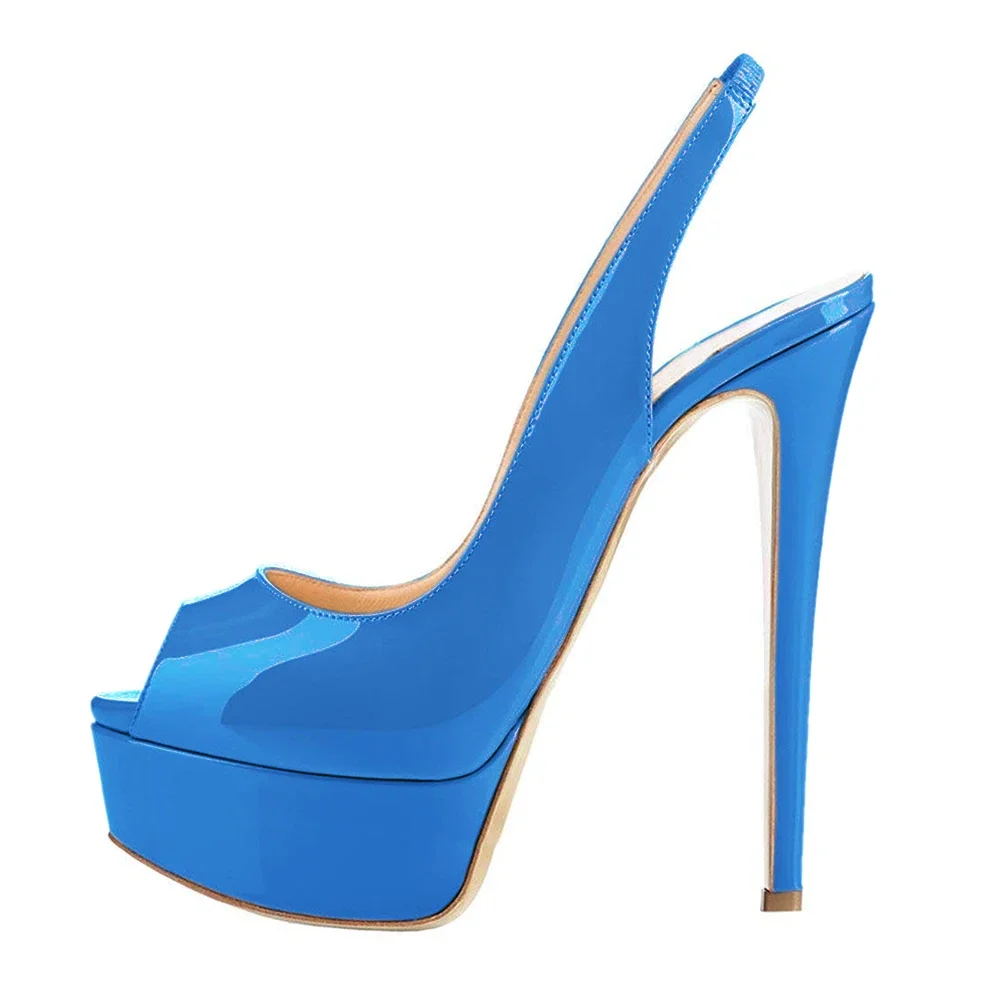 LOSLANDIFEN New 2025 Women Sandals Sexy 14CM Super High Heels Open Toe Platform Sandals Gladiator Party Dress Red Wedding Shoes - Image 15