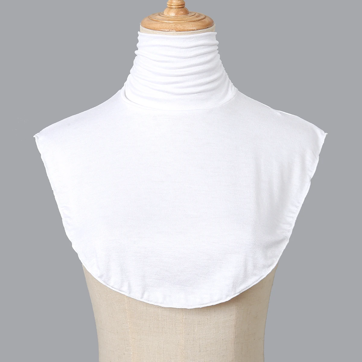 Soft Cotton Modal Inner Neck Cover Solid Color False Collar For Woman Mock Neck Half Top Detachable Collars Neck Free Size - Image 24