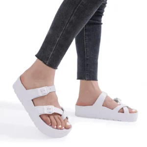 Evshine Fashion Eva Clogs Slippers With Arch Support Adjustable Light Thick Soles Beach Shoes Summer Platform Sandals For Women