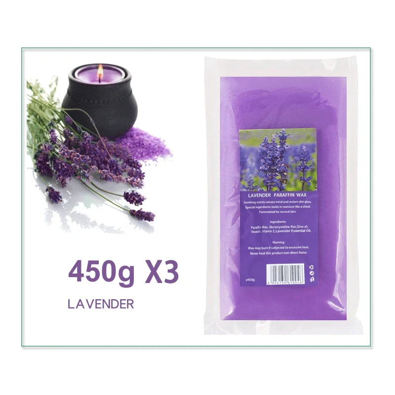 3/1Pcs Care Paraffin 200g/450g Moisturizing Hands and Feet Mask Peel Off SPA Restores Gloss Nourishing Hands and Feet - Image 8