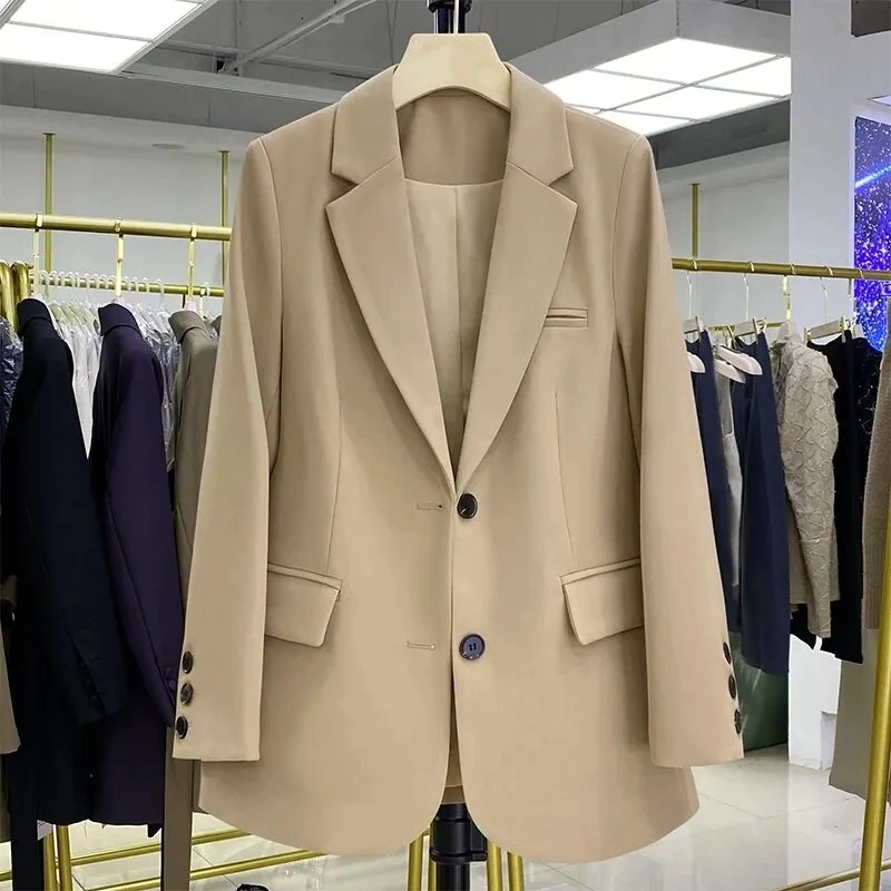 2024 New Red Suit Coat Women's Korean Style Loose Single Breasted Blazers Office Female Temperament Blazers Jacket Outwear Tops - Image 13