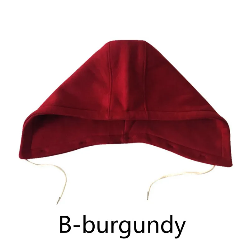 Diy Winter Detachable Button Cotton Coat Hat Down Hooded Sweater Sweatshirt Hat Collar Unisex Big Fake Collar - Image 12
