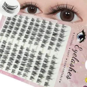 120 Pcs manga lashes Thick Little Devil Individual lash clusters Natural cos Eyelash extension Korean makeup DIY False eyelashes