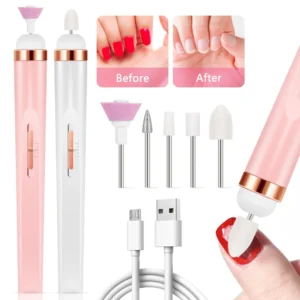 YIKOOLIN Nail Buff ​Portable Kit Electronic Nail File and Full Manicure and Pedicure Tool  Professional Nail Drill