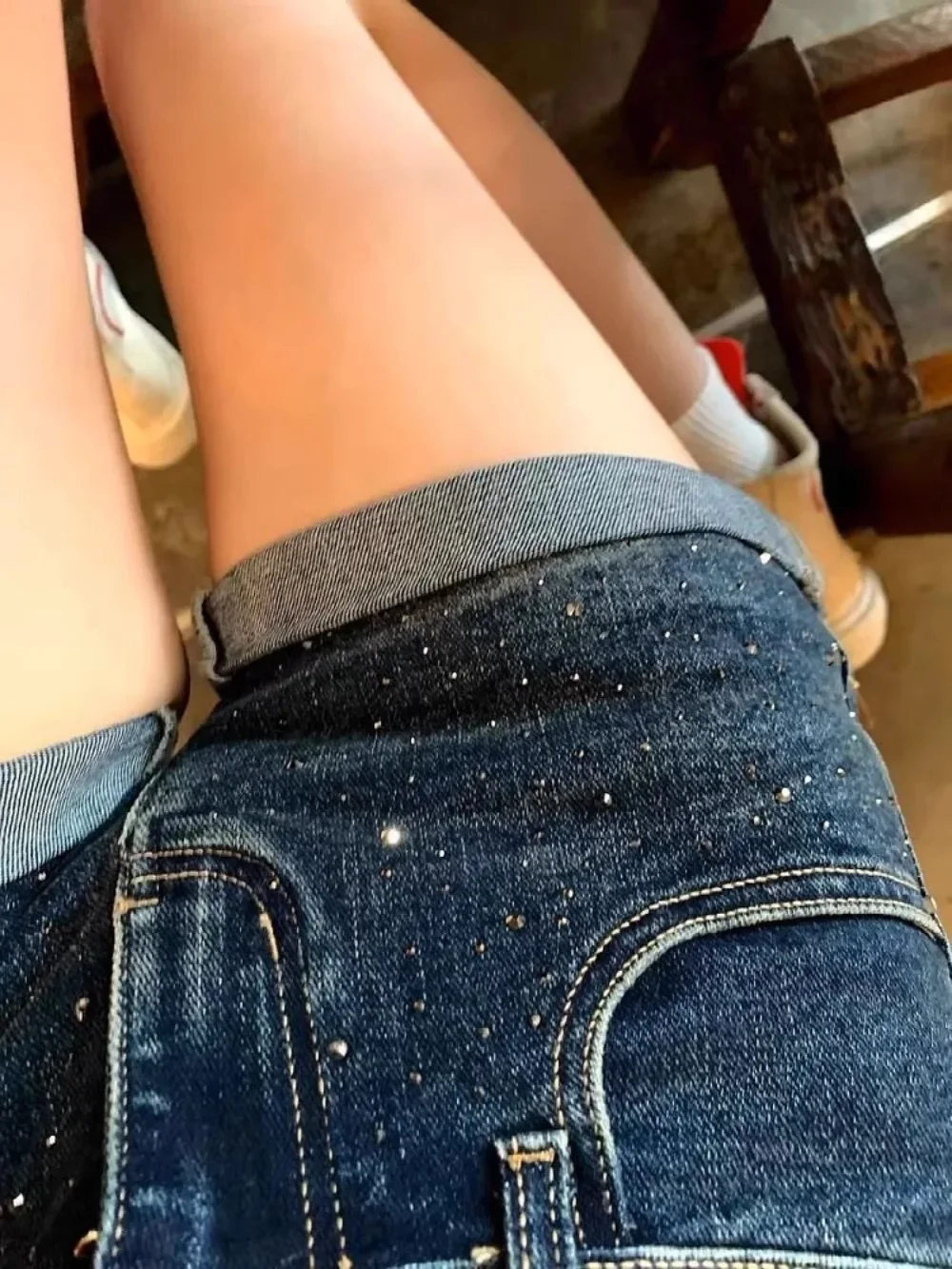 Sexy Low Rise Waist Female Short Jeans Pants Cheap Outdoor Hot 2000s Clothes Y2k Elegant Trend 2025 New In Women's Denim Shorts - Image 4
