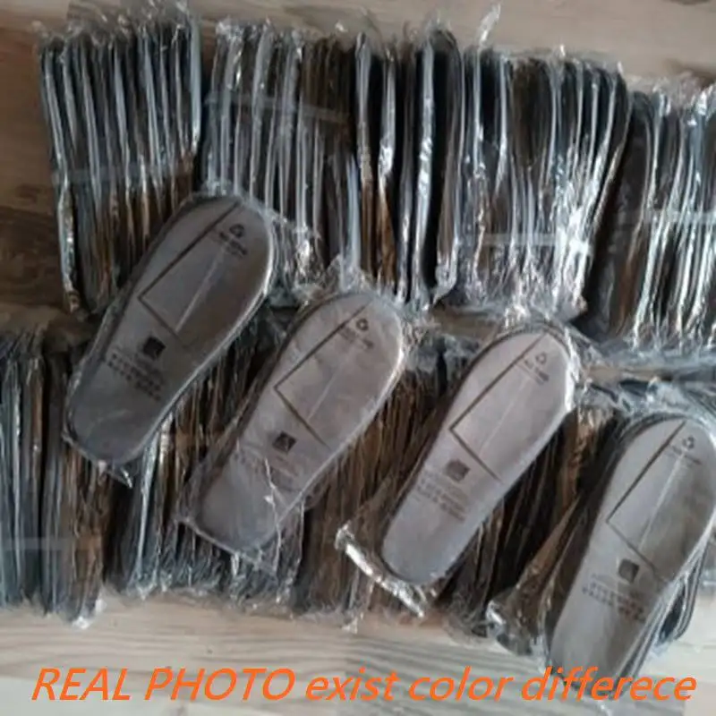 ASILETO 100 Pairs Of Disposable Slippers For Hotel Floor Indoor Guest Salon Non-slip Big Size White Grey - Image 3