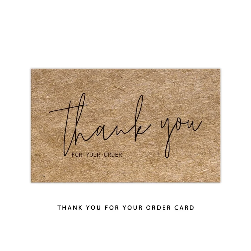 9.0x5.4cm Pink Black Foil Stamp Greeting Label Custom Thank You Cards For Small Bussiness Gift Box Decoration Packaging Supplies - Image 13