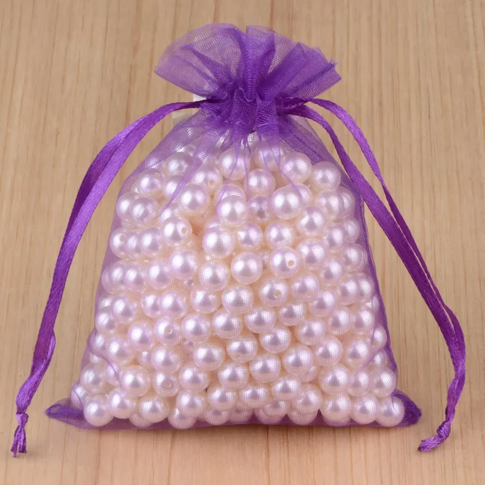 50pcs 24 Colors Jewelry Bag 5*7 7*9 9*12 10*15cm Wedding Gift Organza bag Jewelry Packaging Display & Jewelry Pouches - Image 23